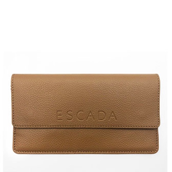Escada Leather Cognac Wallet